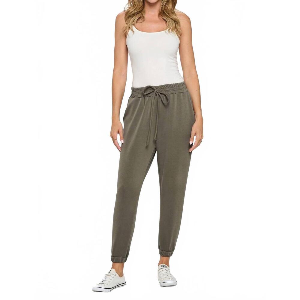 NEW ARIELLA drawstring jogger pant in olive